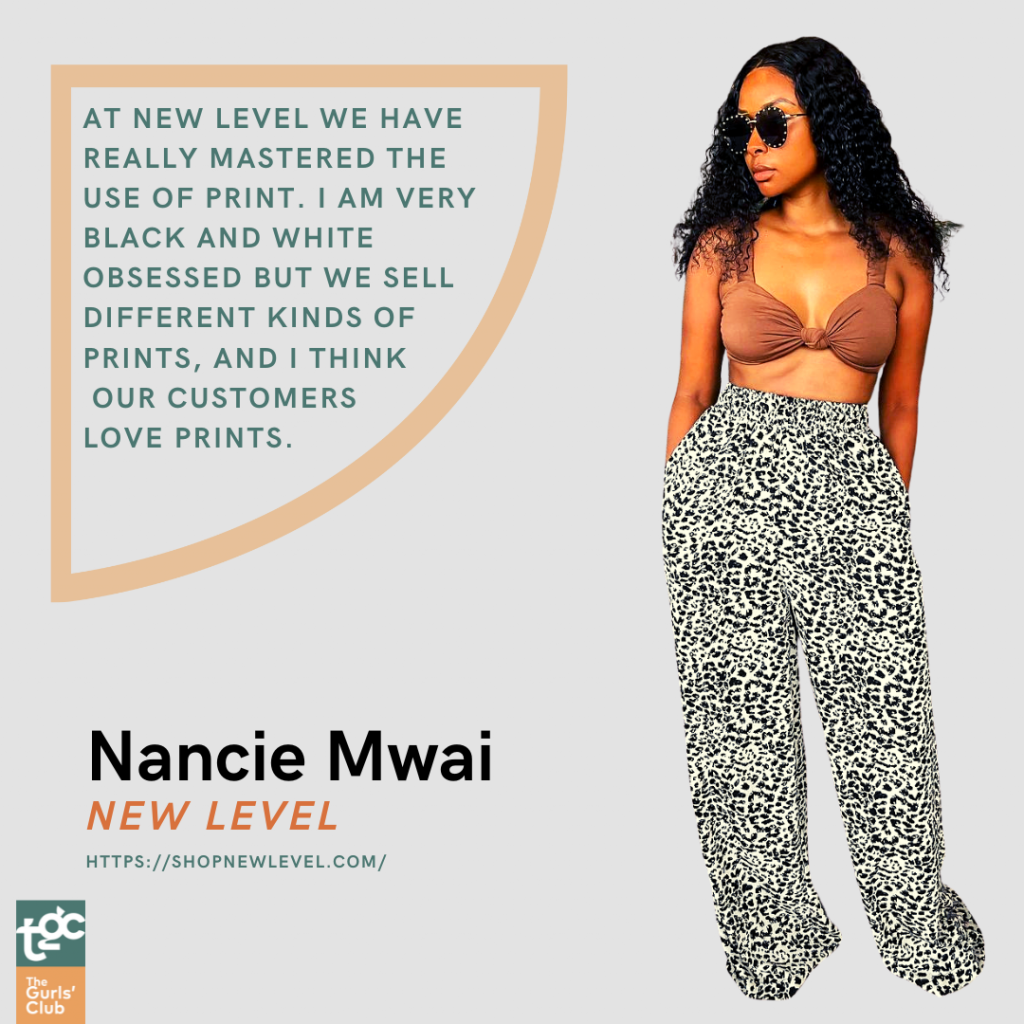 Nancie Mwai, New Level